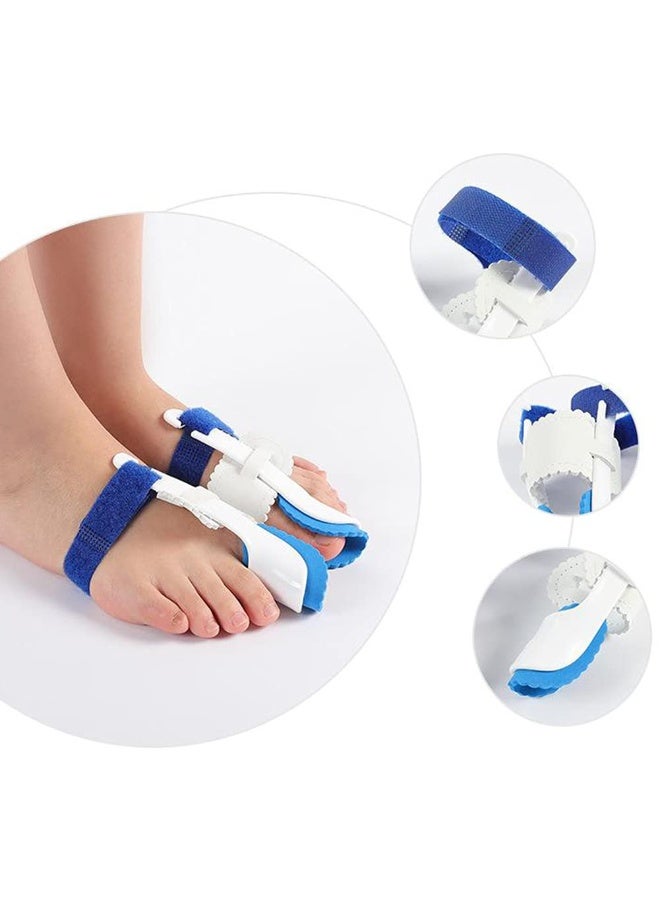 Big Toe Bunion Straightener & Hallux Valgus Corrector – Adjustable Orthopedic Bunion Night Splint & Day Toe Straightener – Hammer Toe Corrector Brace with Toe Separator & Protective Pad – Big Toe Alignment Support for Pain Relief, Pressure Reduction & Foot Care – 1 Pair (2 PCS) Unisex for Men & Women – Comfortable, Breathable, Wearable Inside Shoes for Day & Night Use - Image 2